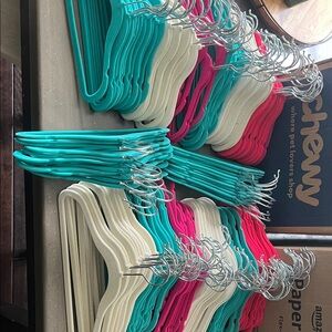 Set of Colorful Clothes Hangers